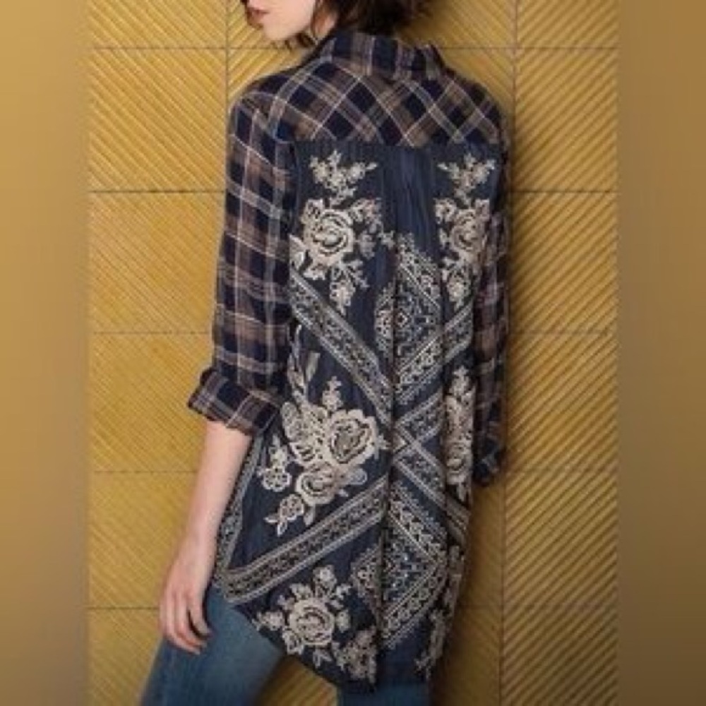 Johnny Was 3 J Workshop plaid shirt